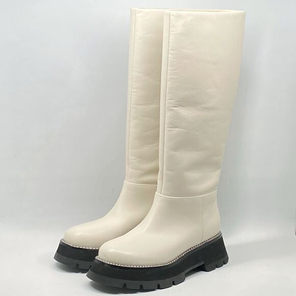 3.1 PHILLIP LIM Kate Lug-Sole Tube Boots size 38 - Picture 3 of 14